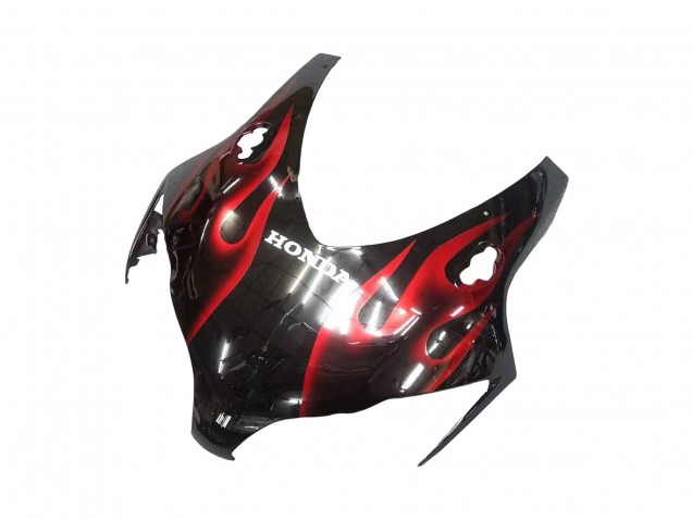 Lojas Carenagem Moto Honda CBR1000RR 2008-2011 - Preto Brilhante Vermelho Chama