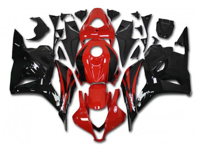 Lojas Kits Carenagem Moto Honda CBR600RR 2009-2012 - Vermelho Preto Brilhante