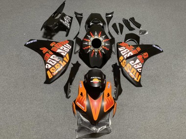 Lojas Carenagens Moto Honda CBR1000RR 2008-2011 - Preto Fosco Laranja Repsol Rossi