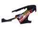 Lojas Carenagens Moto Honda CBR1000RR 2008-2011 - Vermelho Branco Preto Brilhante Corrida