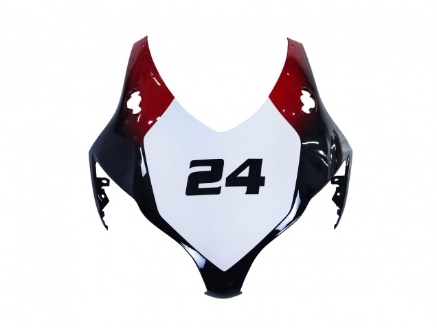 Lojas Carenagens Moto Honda CBR1000RR 2008-2011 - Branco Vermelho Preto Brilhante Corrida 24
