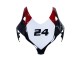 Lojas Carenagens Moto Honda CBR1000RR 2008-2011 - Branco Vermelho Preto Brilhante Corrida 24