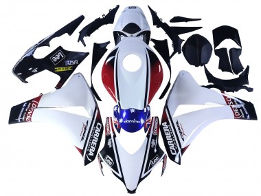 Lojas Carenagens Moto Honda CBR1000RR 2008-2011 - Branco Vermelho Azul Preto Star Lee Carrera