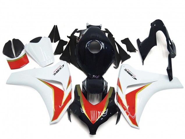 Lojas Carenagem Moto Honda CBR1000RR 2008-2011 - Branco Vermelho Preto Brilhante