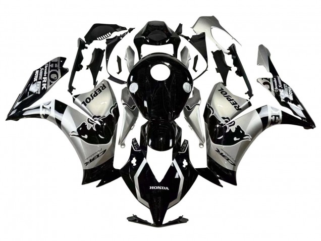 Lojas Carenagens Moto Honda CBR1000RR 2012-2016 - Prata Preto Brilhante Repsol Red Bull