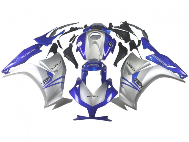Lojas Carenagens Moto Honda CBR1000RR 2012-2016 - Prata Azul HRC