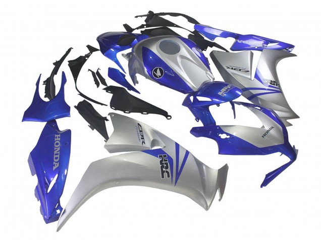 Lojas Carenagens Moto Honda CBR1000RR 2012-2016 - Prata Azul HRC