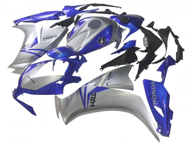 Lojas Carenagens Moto Honda CBR1000RR 2012-2016 - Prata Azul HRC