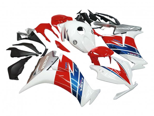 Lojas Carenagens Moto Honda CBR1000RR 2012-2016 - Branco Prata Azul Vermelho