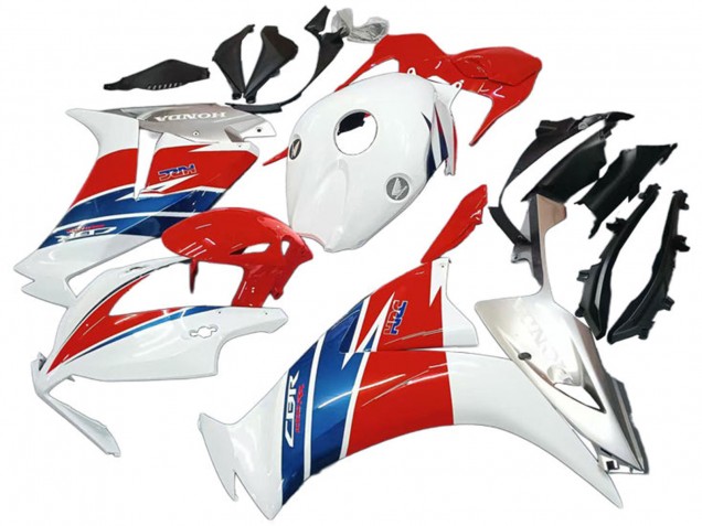 Lojas Carenagens Moto Honda CBR1000RR 2012-2016 - Branco Prata Azul Vermelho