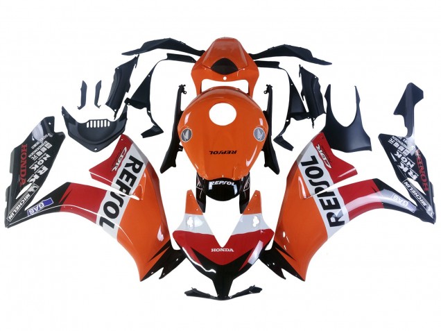 Lojas Carenagens Moto Honda CBR1000RR 2012-2016 - Laranja Branco Vermelho Repsol