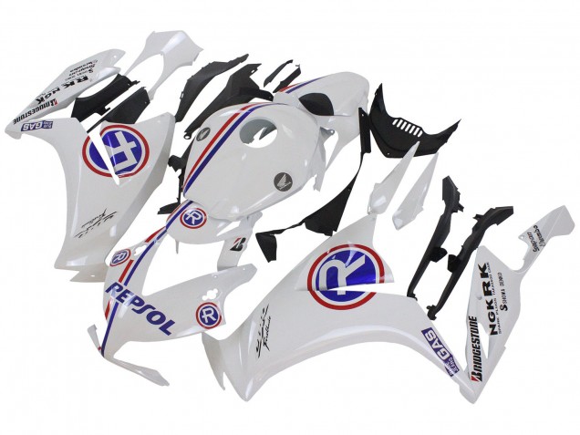 Lojas Carenagens Moto Honda CBR1000RR 2012-2016 - Branco Azul Vermelho Repsol