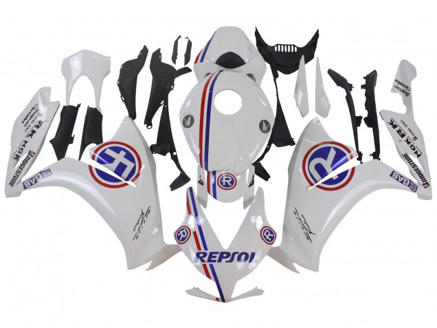 Lojas Carenagens Moto Honda CBR1000RR 2012-2016 - Branco Azul Vermelho Repsol