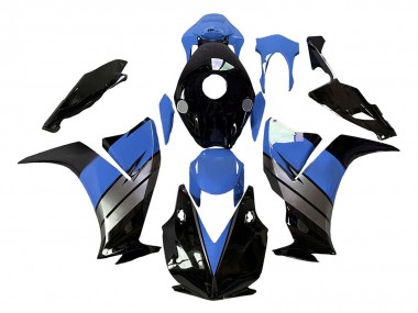 Lojas Carenagens Moto Honda CBR1000RR 2012-2016 - Azul Claro Prata Preto Brilhante