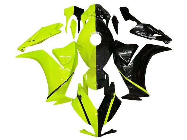 Lojas Carenagem Moto Honda CBR1000RR 2012-2016 - Verde Fluorescente Preto Brilhante