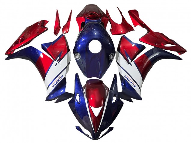 Lojas Carenagens Moto Honda CBR1000RR 2012-2016 - Vermelho Azul Branco Fireblade