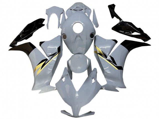 Lojas Carenagens Moto Honda CBR1000RR 2012-2016 - Nardo Cinzento Ouro Preto Brilhante