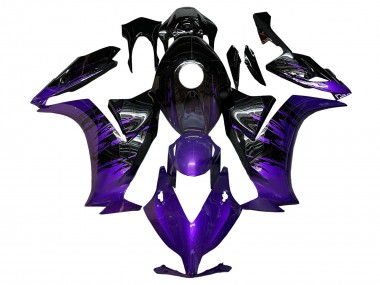 Lojas Carenagens Moto Honda CBR1000RR 2012-2016 - Roxo Preto Brilhante