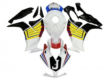 Lojas Carenagens Moto Honda CBR1000RR 2012-2016 - Branco Amarelo Preto
