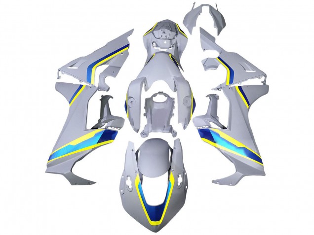 Lojas Carenagens Moto Honda CBR1000RR 2017-2023 - Branco Azul Amarelo