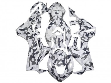 Lojas Carenagens Moto Honda CBR1000RR 2017-2023 - Branco Cinzento Camouflage
