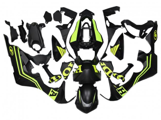 Lojas Carenagens Moto Honda CBR1000RR 2017-2024 - Preto Fosco Amarelo