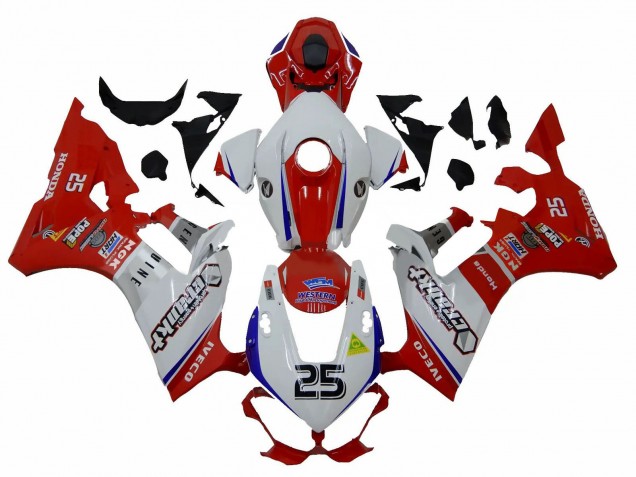 Lojas Carenagens Moto Honda CBR1000RR 2017-2024 - Branco Vermelho Azul 25