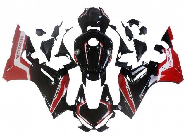 Lojas Carenagens Moto Honda CBR1000RR 2017-2024 - Vermelho Branco Preto Brilhante