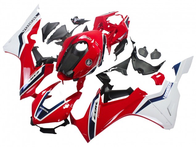 Lojas Carenagens Moto Honda CBR1000RR 2017-2024 - Branco Vermelho Azul Escuro Fireblade