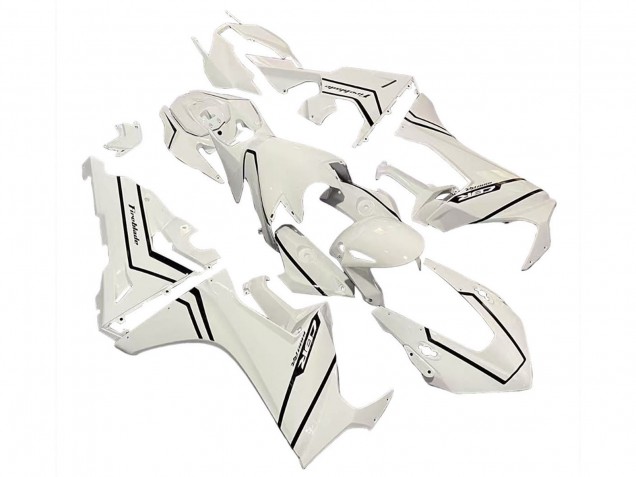 Lojas Carenagens Moto Honda CBR1000RR 2017-2024 - Branco Preto Listra Fireblade