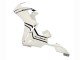 Lojas Carenagens Moto Honda CBR1000RR 2017-2024 - Branco Preto Listra Fireblade