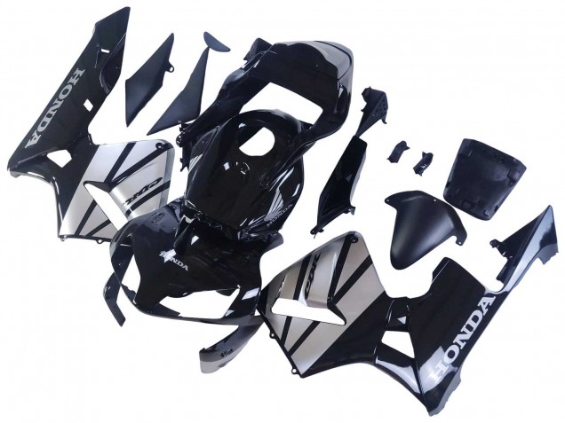Lojas Carenagens Moto Honda CBR600RR 2003-2004 - Prata Preto Brilhante