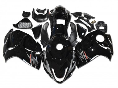 Lojas Carenagens Moto Suzuki GSXR 1300 Hayabusa 2008-2020 - Preto Brilhante Cinzento