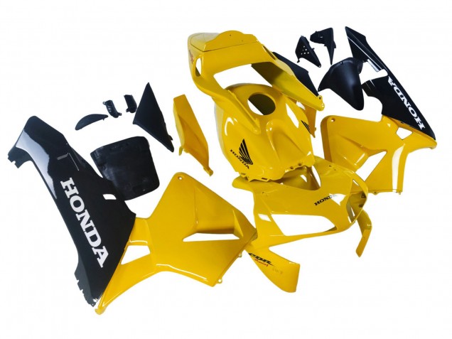Lojas Carenagens Moto Honda CBR600RR 2003-2004 - Amarelo Preto Brilhante