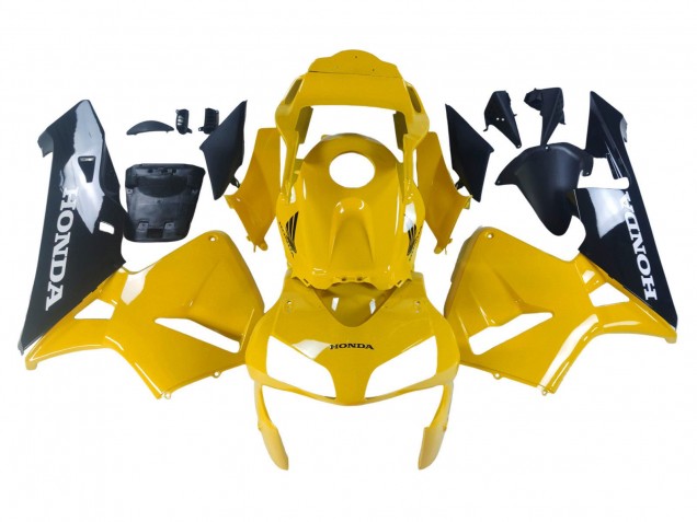 Lojas Carenagens Moto Honda CBR600RR 2003-2004 - Amarelo Preto Brilhante