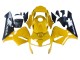 Lojas Carenagens Moto Honda CBR600RR 2003-2004 - Amarelo Preto Brilhante