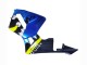 Lojas Carenagens Moto Honda CBR600RR 2003-2004 - Azul Amarelo Néon Preto Brilhante Tubarão