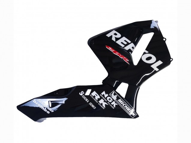 Lojas Carenagens Moto Honda CBR600RR 2003-2004 - Preto Brilhante Branco Repsol