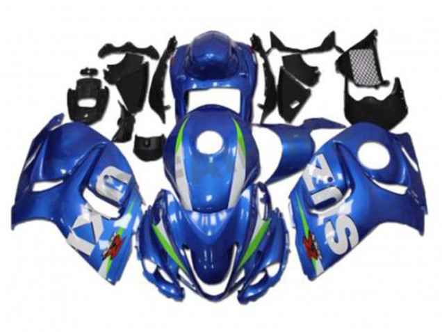 Lojas Carenagens Moto Suzuki GSXR 1300 Hayabusa 2008-2020 - Azul Branco Verde