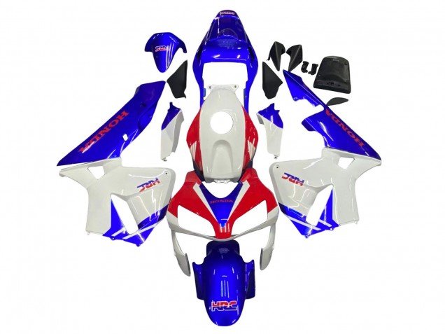 Lojas Carenagens Moto Honda CBR600RR 2003-2004 - Branco Azul Vermelho HRC