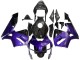 Lojas Carenagens Moto Honda CBR600RR 2003-2004 - Roxo Preto Forjado Fibra de Carbono