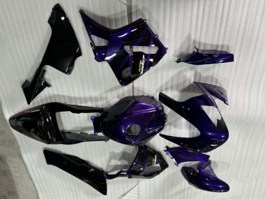 Lojas Carenagens Moto Honda CBR600RR 2003-2004 - Azul Escuro Preto Brilhante