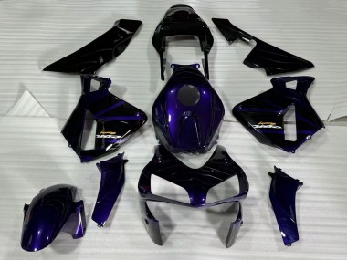 Lojas Carenagens Moto Honda CBR600RR 2003-2004 - Azul Escuro Preto Brilhante