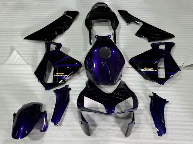 Lojas Carenagens Moto Honda CBR600RR 2003-2004 - Azul Escuro Preto Brilhante