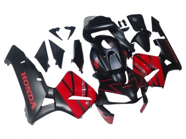 Lojas Carenagens Moto Honda CBR600RR 2003-2004 - Vermelho Preto Brilhante Preto Fosco