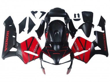 Lojas Carenagens Moto Honda CBR600RR 2003-2004 - Vermelho Preto Brilhante Preto Fosco