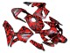Lojas Carenagens Moto Honda CBR600RR 2003-2004 - Preto Vermelho Cinzento Camouflage