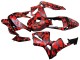 Lojas Carenagens Moto Honda CBR600RR 2003-2004 - Preto Vermelho Cinzento Camouflage