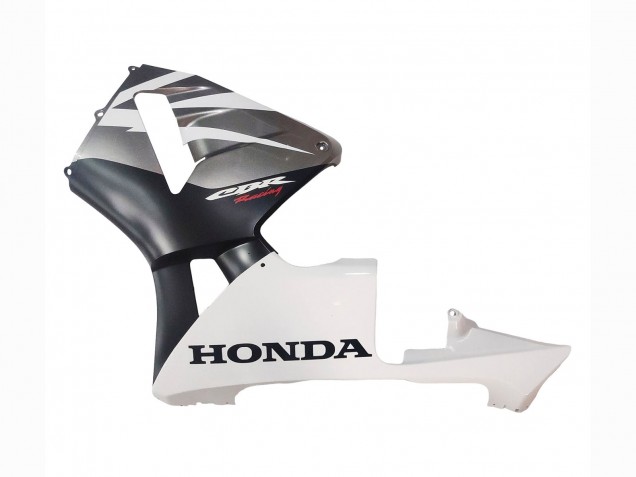 Lojas Carenagens Moto Honda CBR600RR 2003-2004 - Branco Preto Fosco Corrida