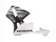 Lojas Carenagens Moto Honda CBR600RR 2003-2004 - Branco Preto Fosco Corrida